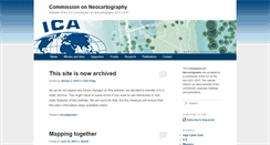 Desktop Screenshot of neocartography.icaci.org